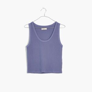 Madewell Waffle Knit Scoop Crop Tank